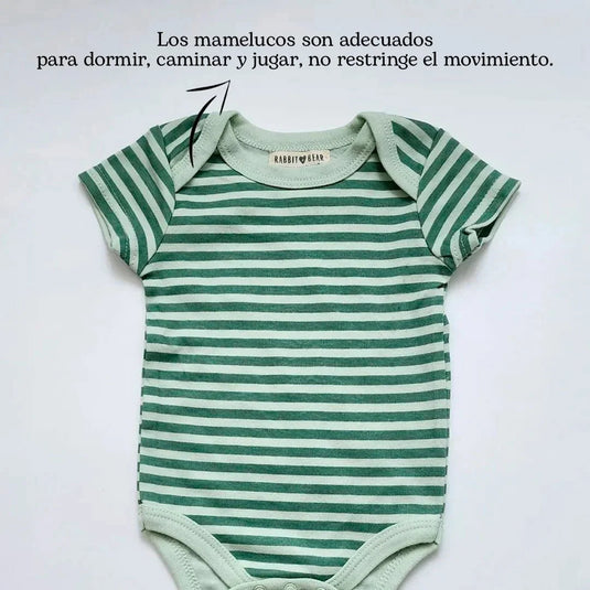 Set x3 mamelucos con diseños estampados, cómoda capa base ideal para combinar con pantalones, shorts o incluso debajo de la ropa, hechos en material hipoalergénico suave al contacto con la piel, ideales para el uso diario - RabbitBear - Cocco Semana 2026