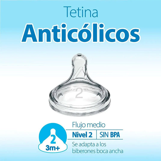 Set de recién nacido teteros Anticólicos Options+ Natural Flow, kit de 14pz con biberones, tetinas repuesto de diferentes etapas, sujetador de teteros en silicona, todo 100% libre de BPA - Dr Brown's