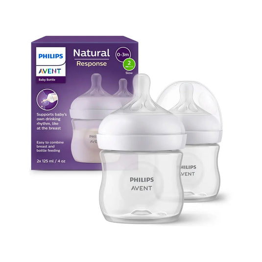 Set x2 teteros 4oz / 125ml Natural Response - Philips Avent