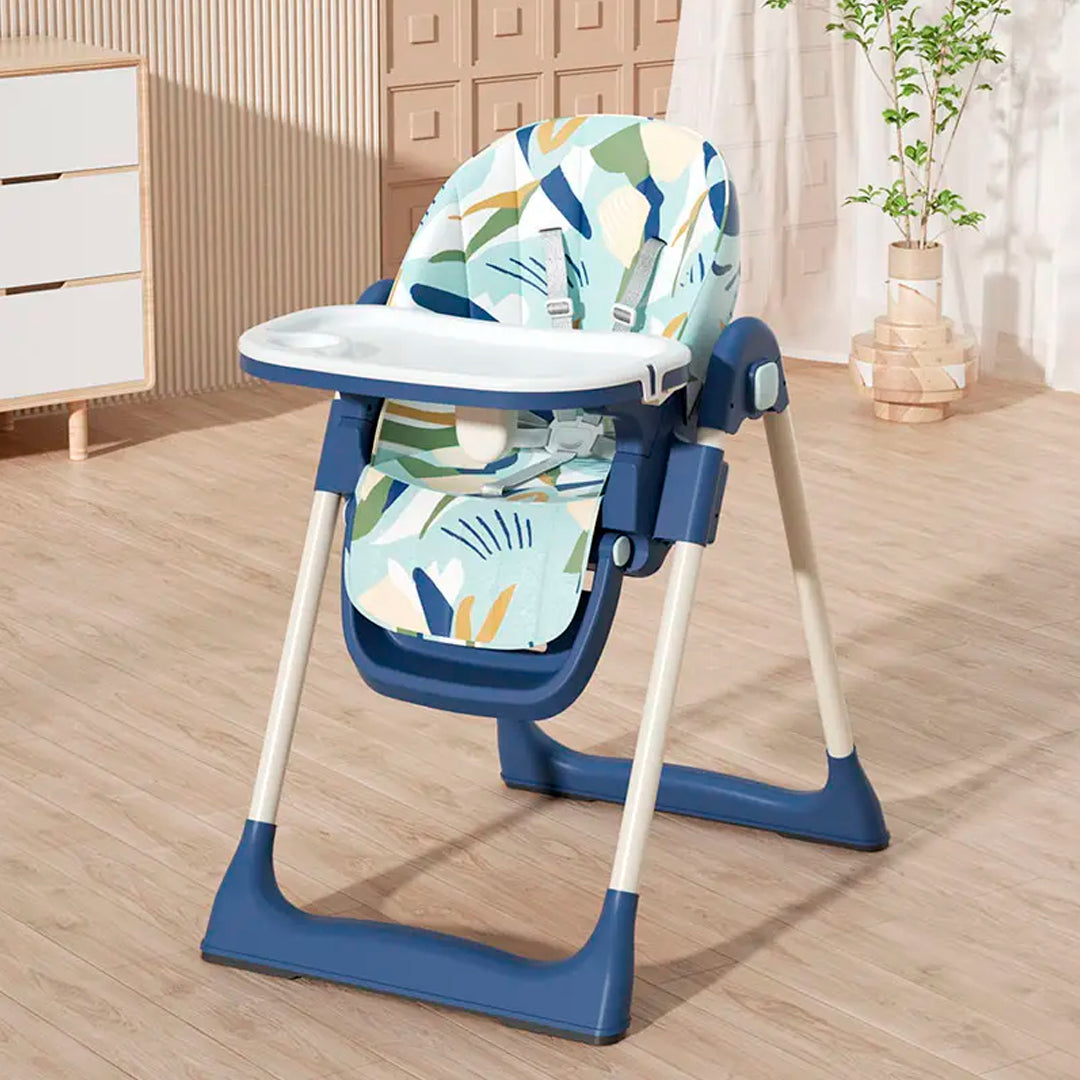 Silla comedor plegable con ruedas direccionales, bandeja y funda extraíbles