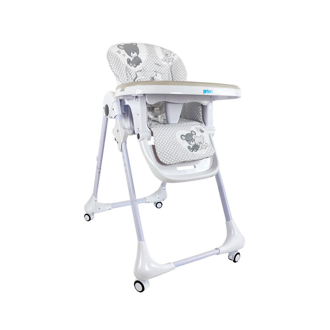 Silla comedor infantil con altura graduable, reclinado y bandeja ajustable - PRIORI