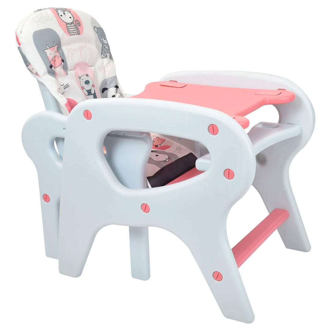 Silla comedor y escritorio 2 en 1, convertible a silla alta, silla baja y con comedor, ideal desde la alimentación completaría hasta los 5 años - Priori