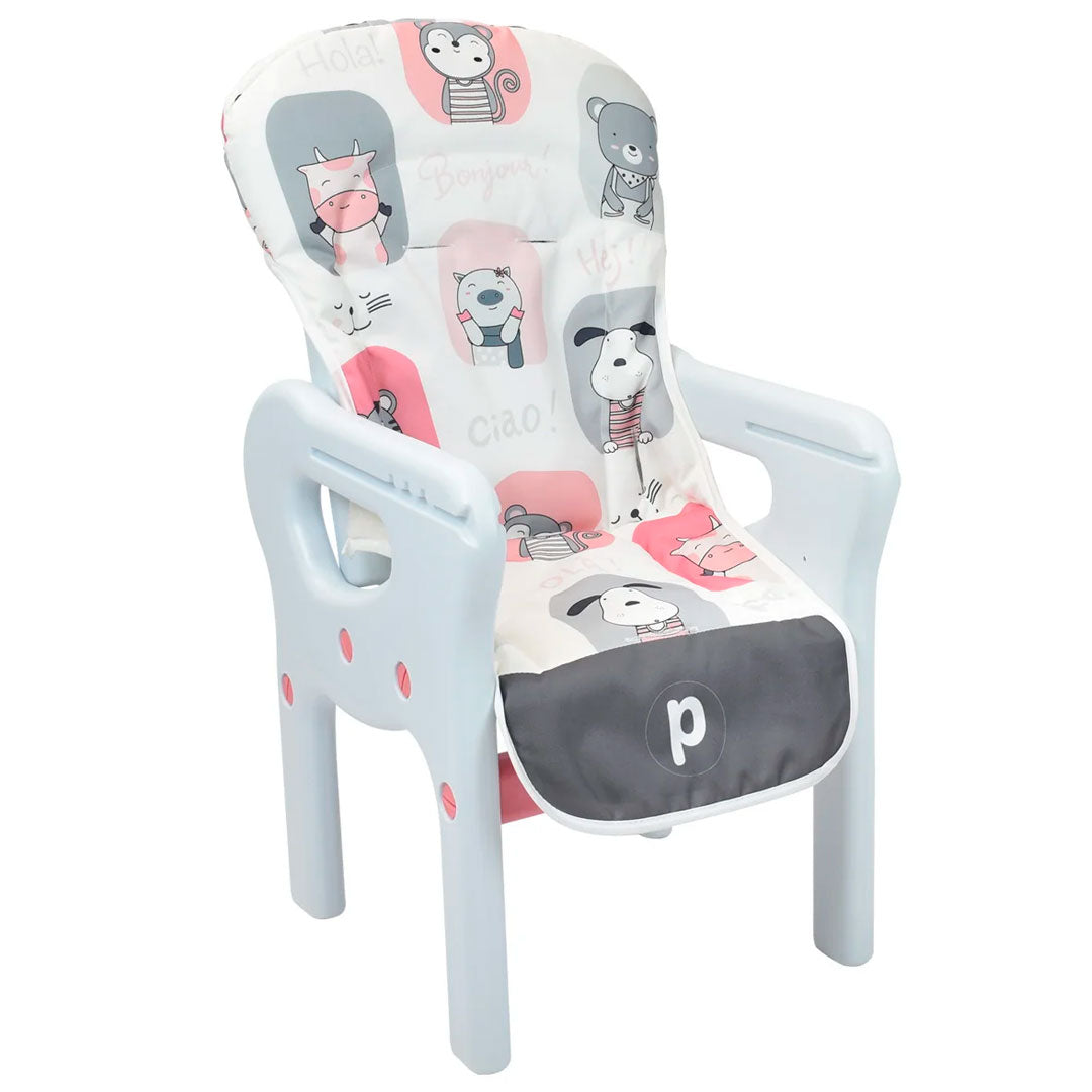 Silla comedor y escritorio 2 en 1, convertible a silla alta, silla baja y con comedor, ideal desde la alimentación completaría hasta los 5 años - Priori