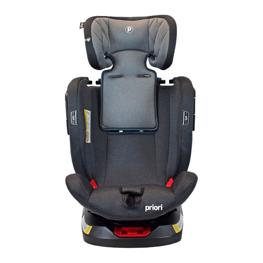 Silla de seguridad Twist para Carro Grupo 0,1,2 y 3 con sistema Isofix, con resistencia de hasta 36kg aprox, con posiciones de reclinado y almohadilla ajustable en altura, arnés de seguridad en 5 puntos - Priori