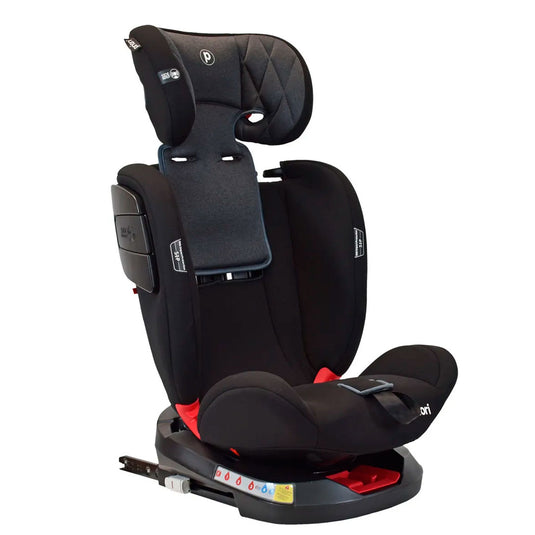 Silla de seguridad Twist para Carro Grupo 0,1,2 y 3 con sistema Isofix, con resistencia de hasta 36kg aprox, con posiciones de reclinado y almohadilla ajustable en altura, arnés de seguridad en 5 puntos - Priori