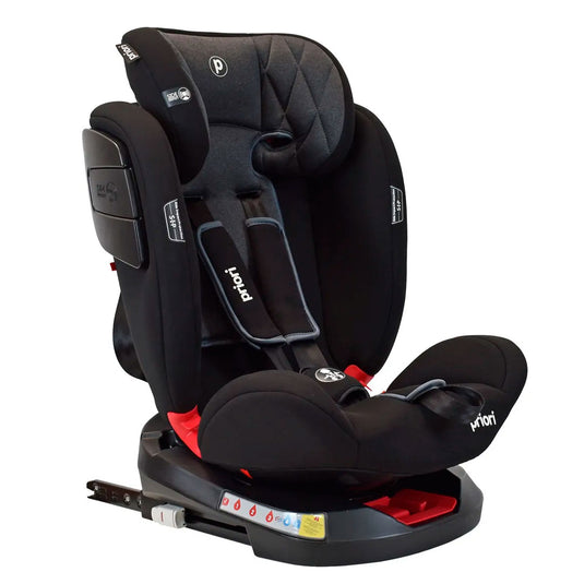 Silla de seguridad Twist para Carro Grupo 0,1,2 y 3 con sistema Isofix, con resistencia de hasta 36kg aprox, con posiciones de reclinado y almohadilla ajustable en altura, arnés de seguridad en 5 puntos - Priori