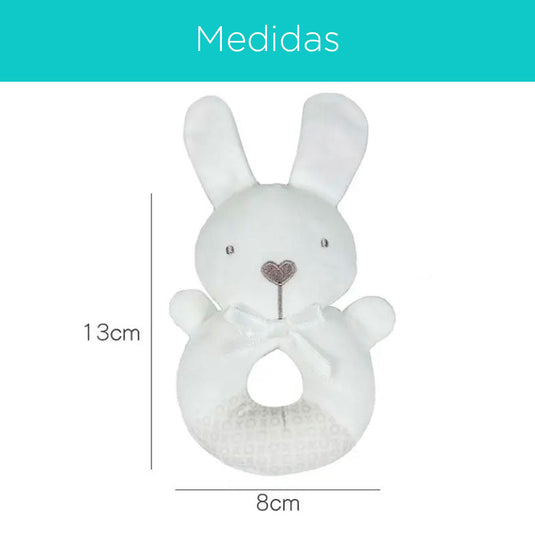 Sonajero de peluche chillón para bebé, ideal para recién nacido por su pequeño tamaño, dvertidos diseños de animales, de fácil agarre para tu bebé - Cocco Semana 2026