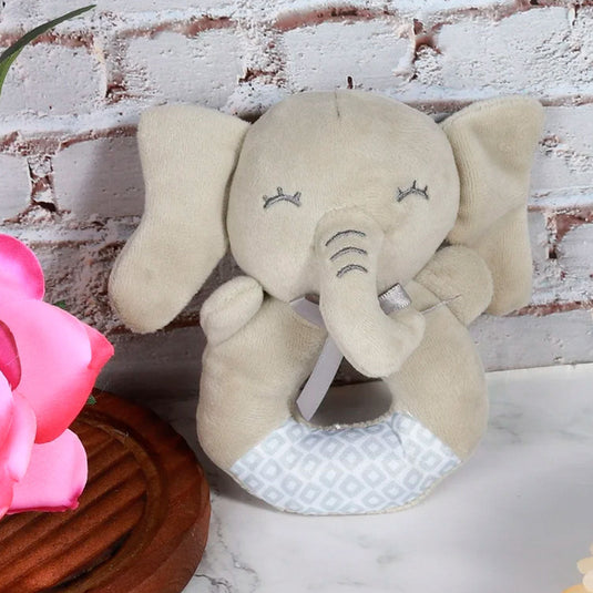 Sonajero de peluche chillón para bebé, ideal para recién nacido por su pequeño tamaño, dvertidos diseños de animales, de fácil agarre para tu bebé - Cocco Semana 2026