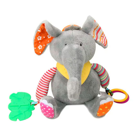 Sonajero antialérgico móvil con pita musical, juguete sonajero y rascanecias de silicona suave para bebé, de diferentes texturas y colores