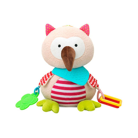 Sonajero antialérgico móvil con pita musical, juguete sonajero y rascanecias de silicona suave para bebé, de diferentes texturas y colores