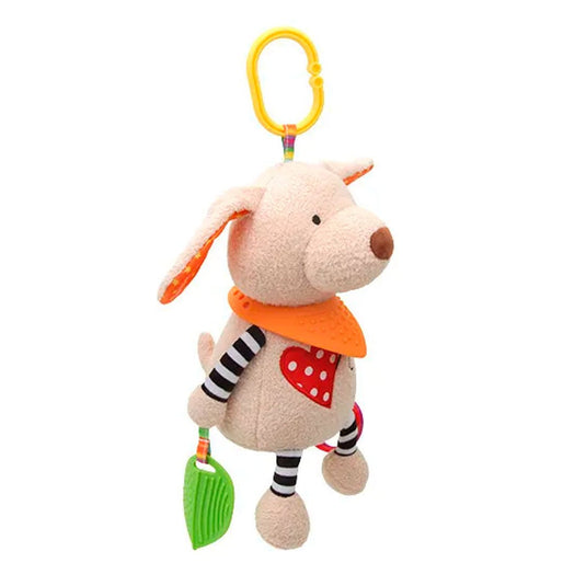 Sonajero antialérgico móvil con pita musical, juguete sonajero y rascanecias de silicona suave para bebé, de diferentes texturas y colores