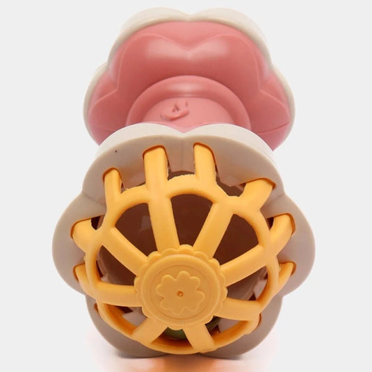 Sonajero cascabel en silicona 100% libre de BPA para bebé, hecho en material resistente de alta calidad antialérgico, juguete musical que estimula el agarre y el oído del bebé