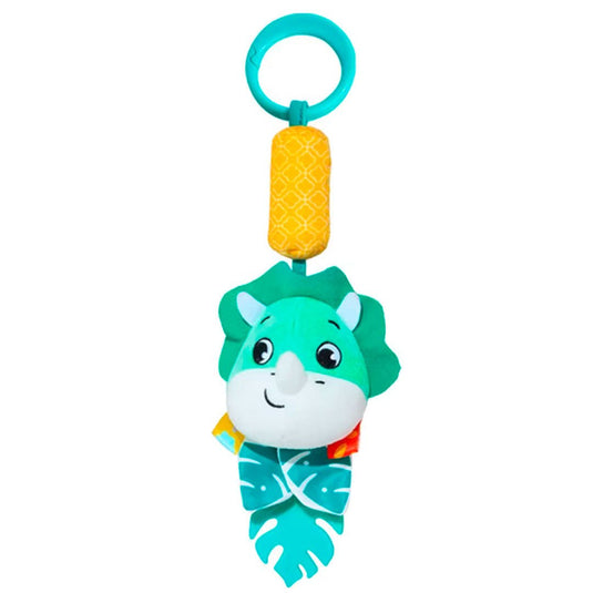 Móvil colgante de peluche con cascabel, sonajero con diseño de animalitos, rascaencias suave en silicona suave, con diferentes colores y texturas