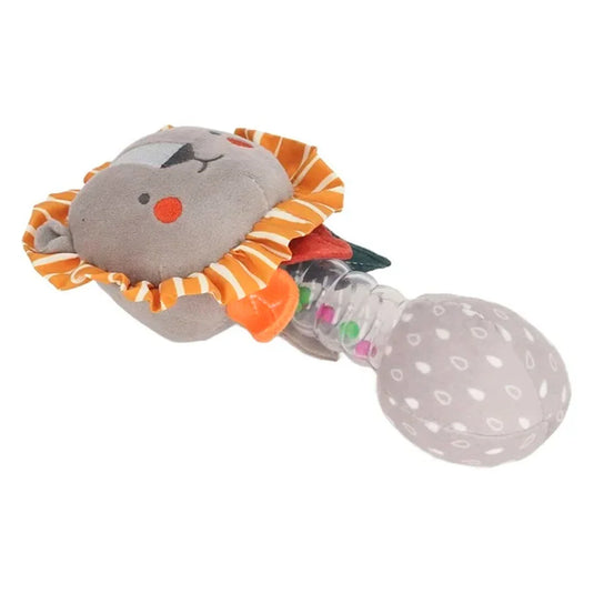 Sonajero largo con diseño de animales para bebés, juguete en forma de animalito de peluche, colores vibrantes y diseños adorables, del tamaño idea para las manos del bebé, hechos en material antialérgico