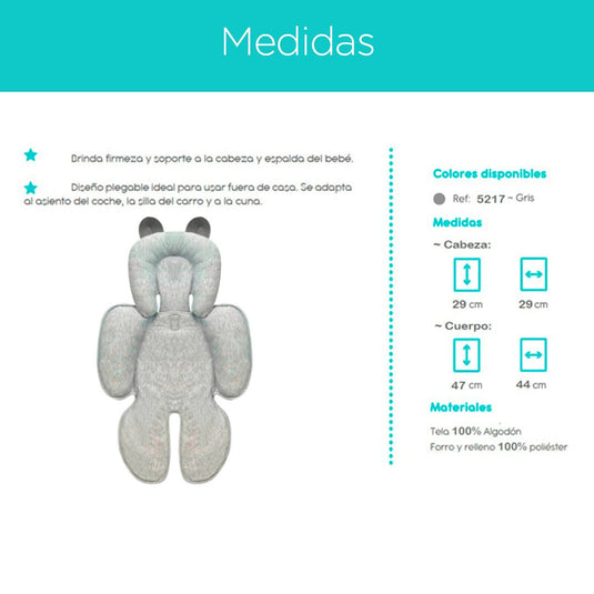 Soporte/colchoneta adaptable para bebé - Toral