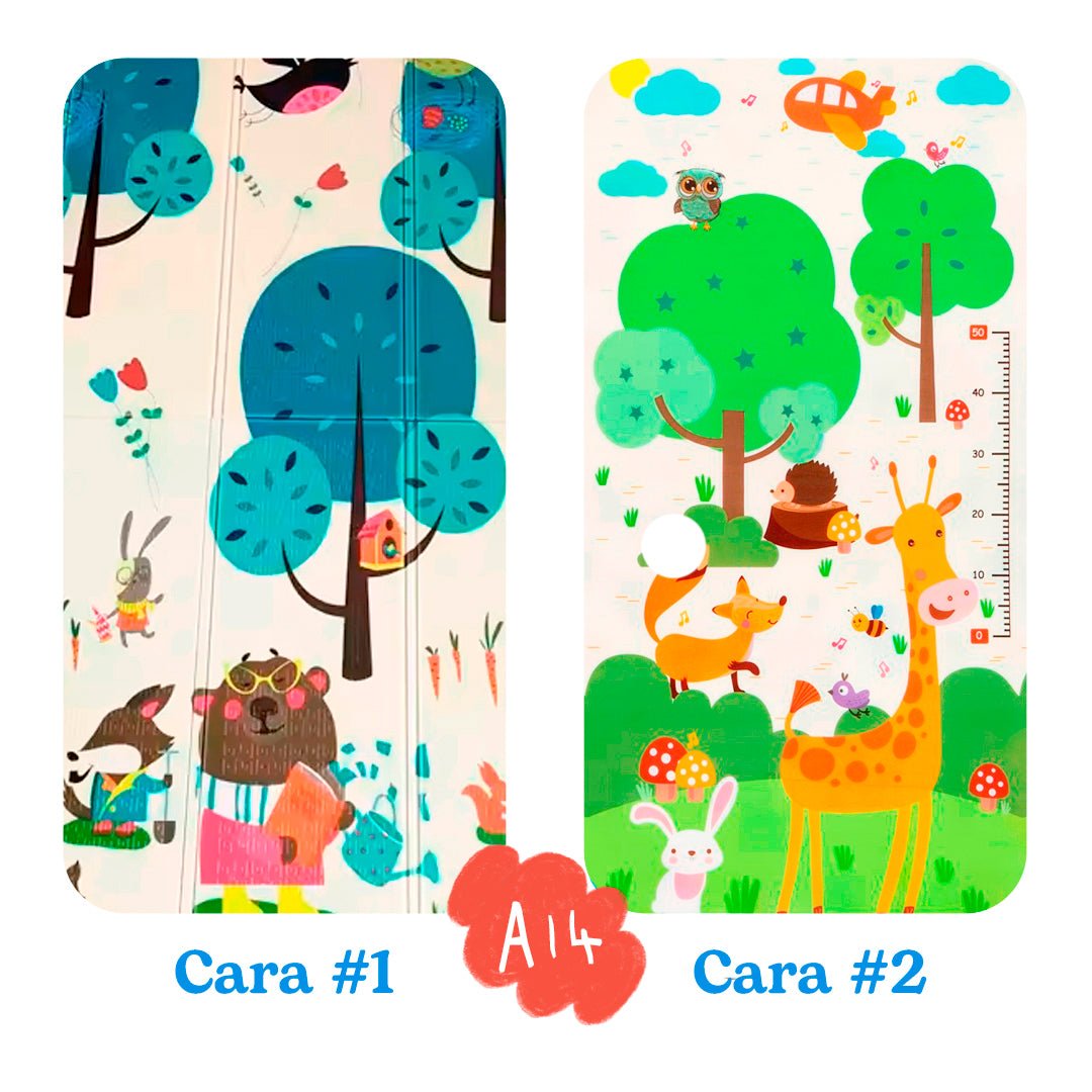 Tapete didáctico de gateo, tapete de juego plegable de espuma, portátil