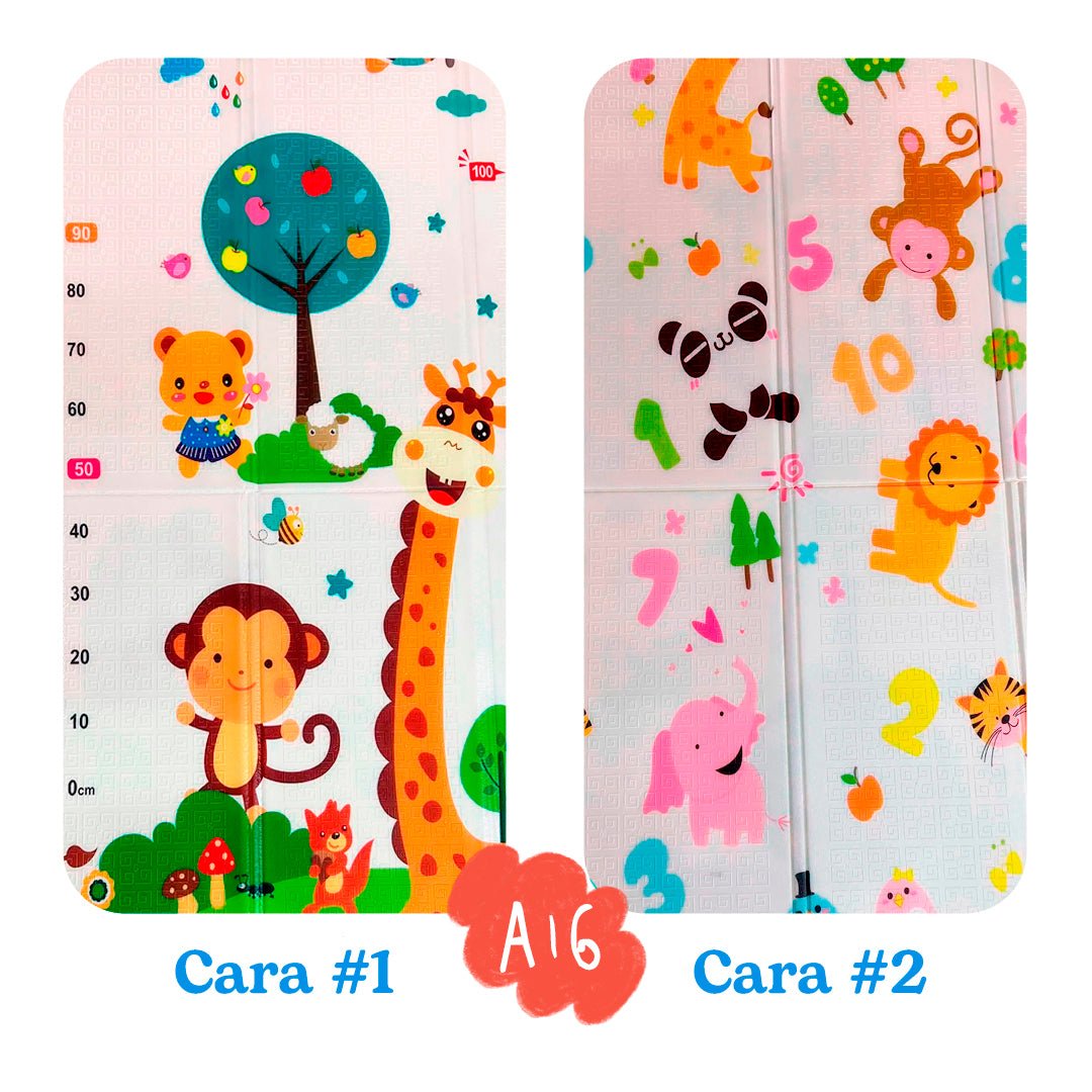Tapete didáctico de gateo, tapete de juego plegable de espuma, portátil