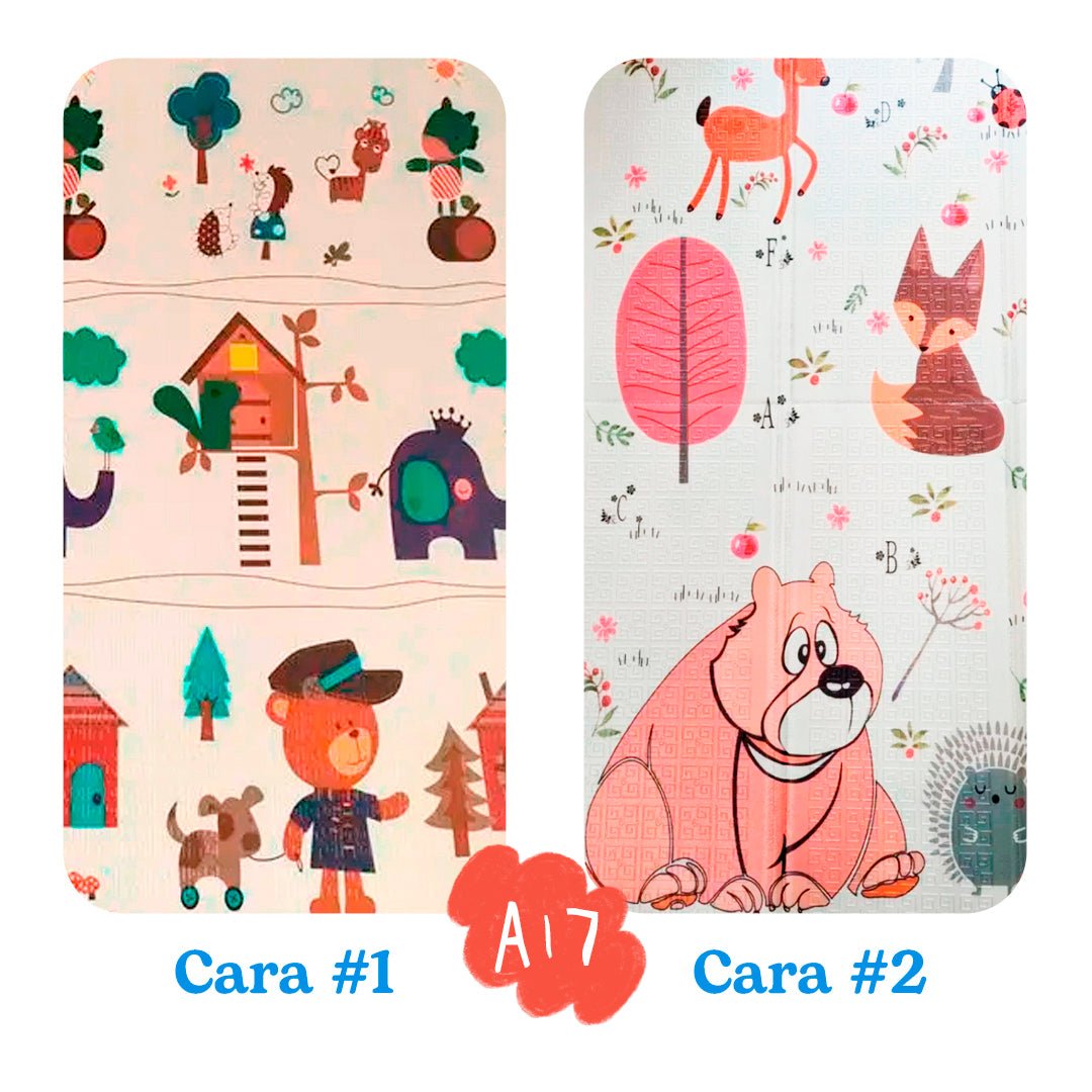 Tapete didáctico de gateo, tapete de juego plegable de espuma, portátil