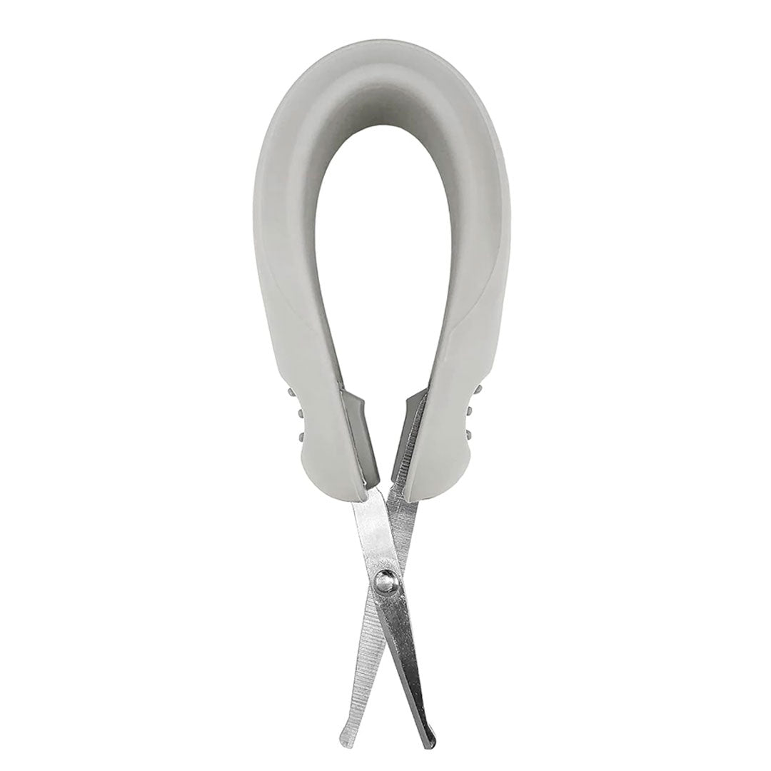 Tijeras con punta redondeada para manicura del bebé, mango en silicona 100% libre de BPA, hojas curvas, fácil agarre antideslizante, hechas en material de alta calidad - Dr Brown's