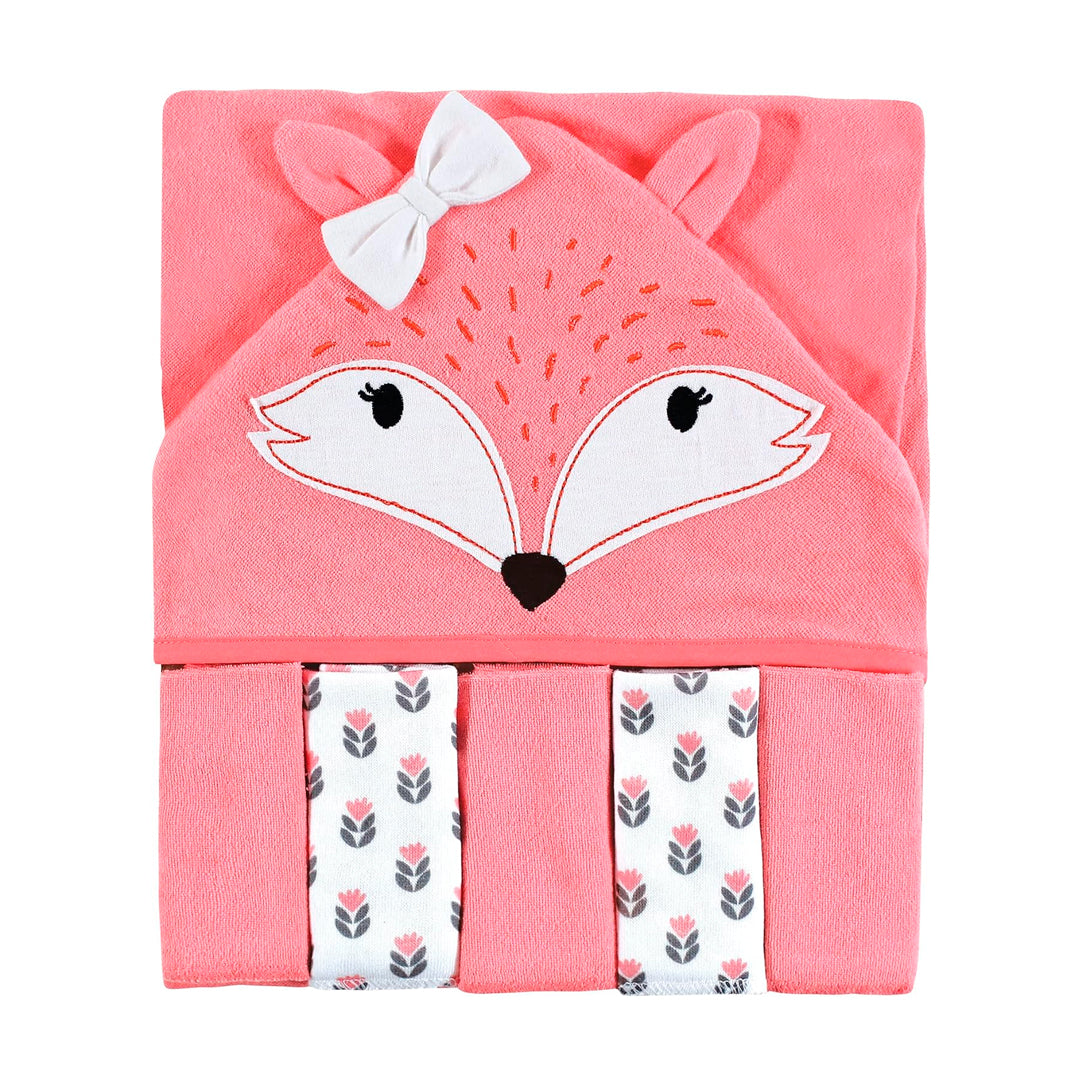 Toalla con capucha, divertidos diseños de animales + 5 babitas