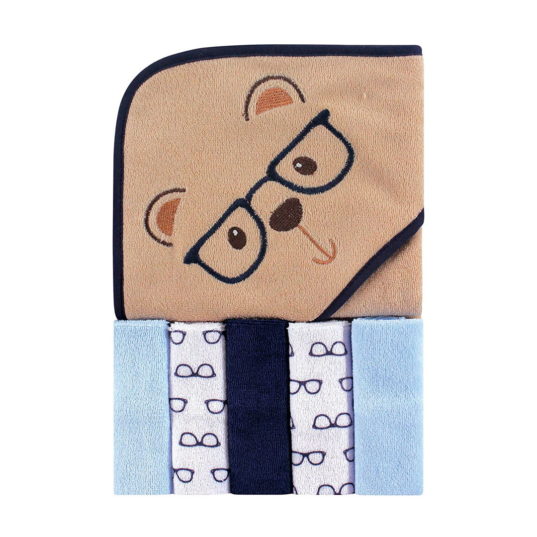 Toalla con capucha, divertidos diseños de animales + 5 babitas