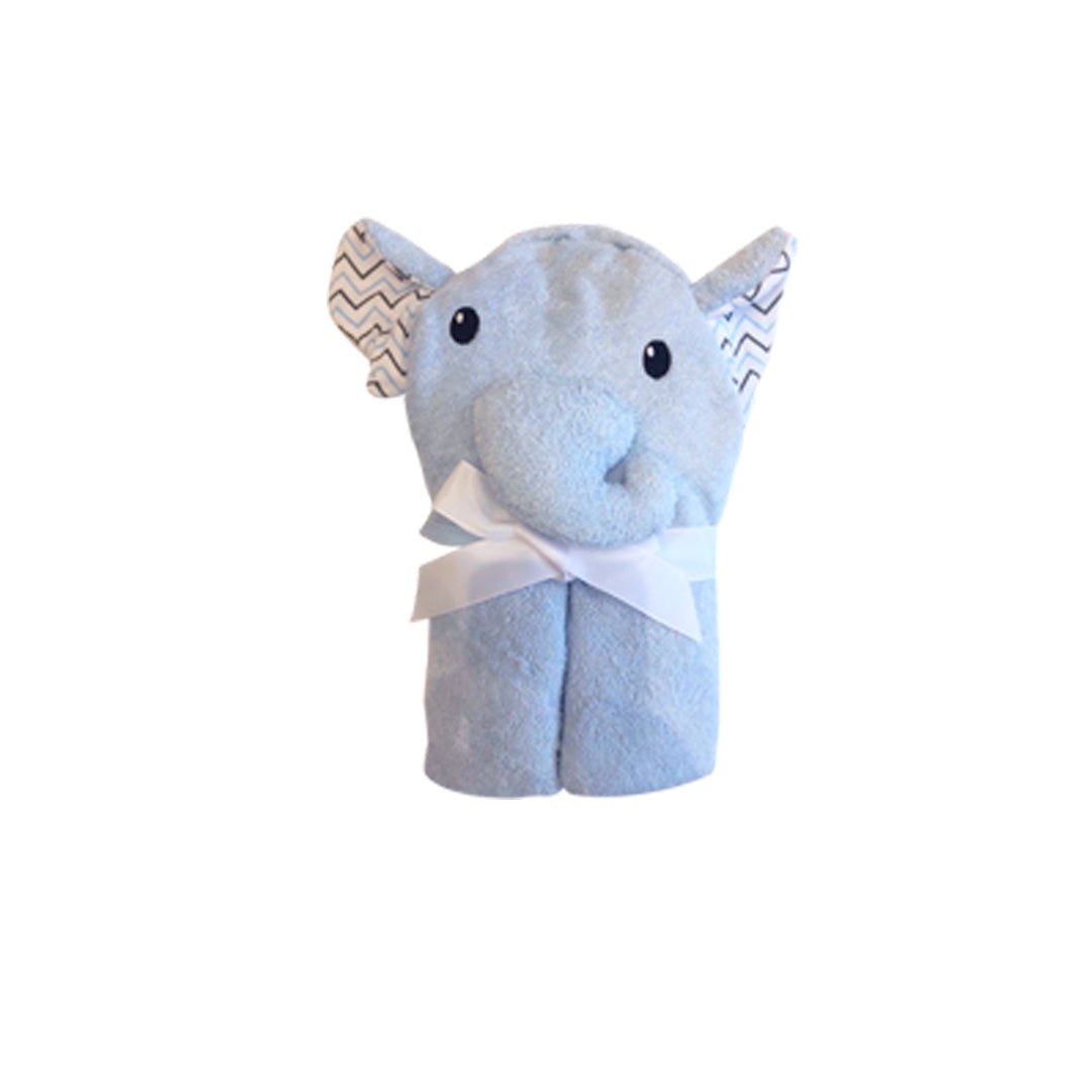 Toalla con capuche para bebé, 100% algodón y diseño de animales - Hooded Towel