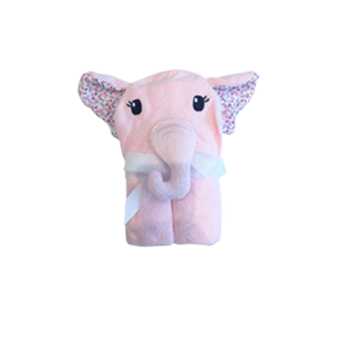 Toalla con capuche para bebé, 100% algodón y diseño de animales - Hooded Towel