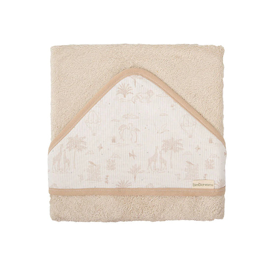 Toalla con capucha en cajita de regalo para bebé, adorables diseños bordados en la capucha, toalla de gran capacidad de absorción, hecha en material de textura suave al tacto con la piel - Bimbidreams