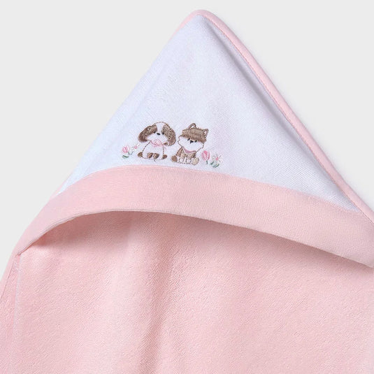 Toalla con capucha diseño de animalitos para bebé - Mayoral