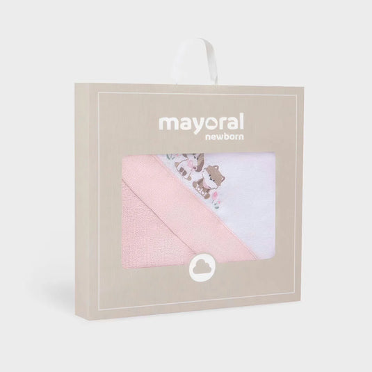 Toalla con capucha diseño de animalitos para bebé - Mayoral