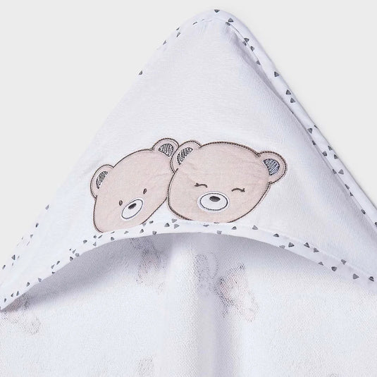 Toalla con capucha diseño de animalitos para bebé - Mayoral