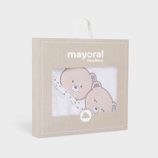Toalla con capucha diseño de animalitos para bebé - Mayoral