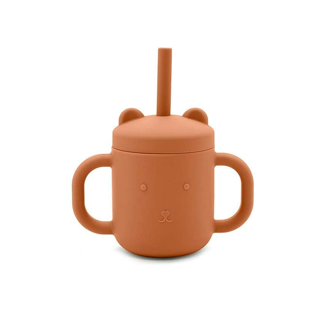 Vaso con agarraderas de silicona