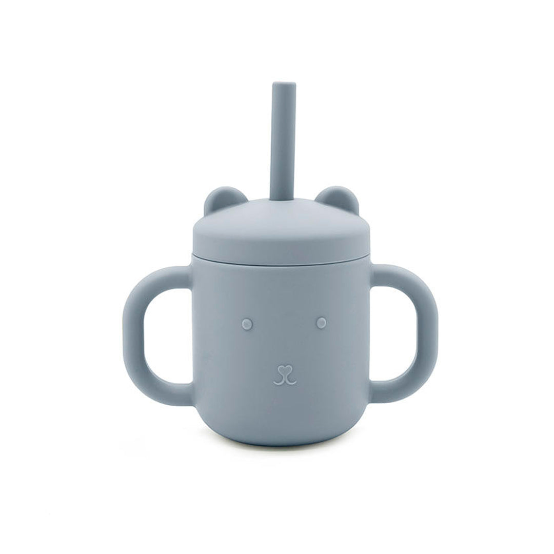 Vaso con agarraderas de silicona