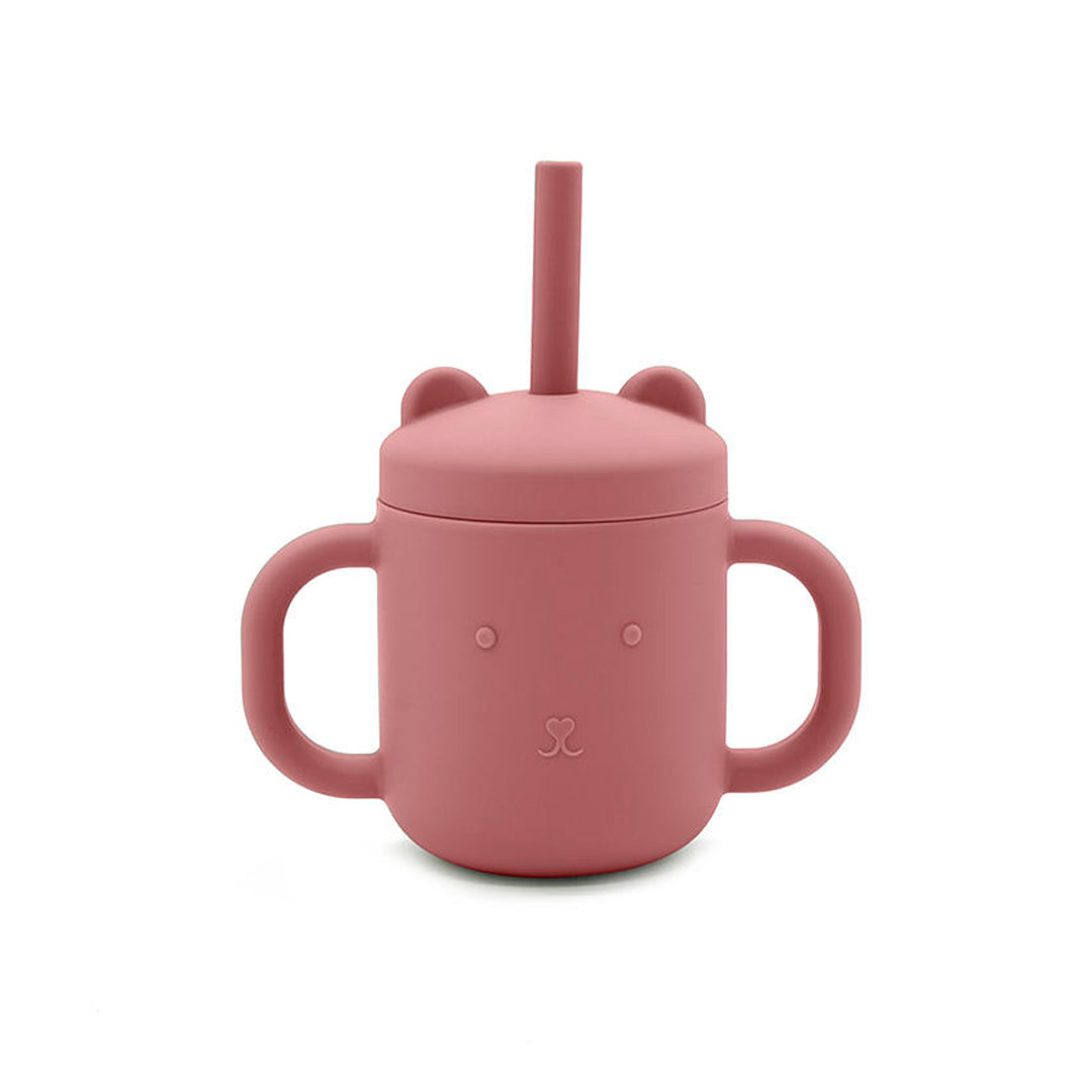 Vaso con agarraderas de silicona
