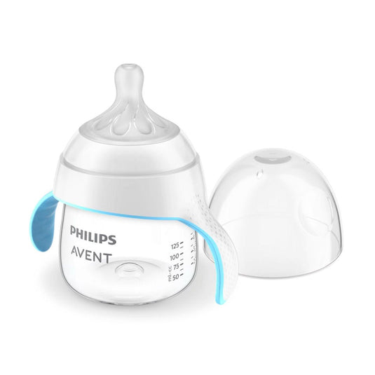 Vaso de entrenamiento Natural Response para bebé, con asas de un tamaño ideal para sus manos, tetina ancha, suave y flexible completamente libre de BPA - Philips Avent