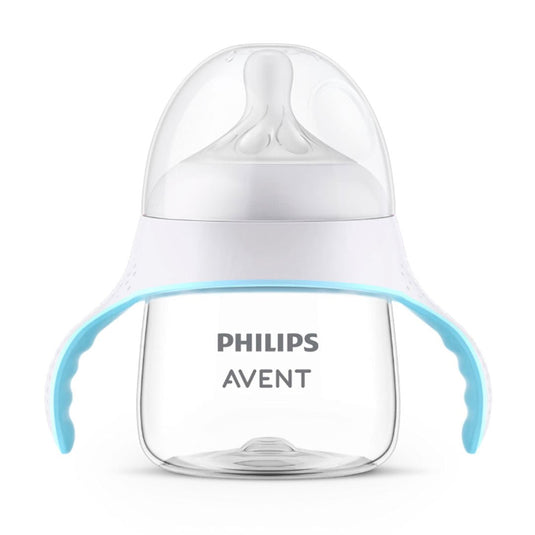 Vaso de entrenamiento Natural Response para bebé, con asas de un tamaño ideal para sus manos, tetina ancha, suave y flexible completamente libre de BPA - Philips Avent