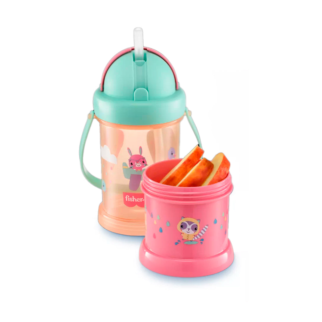 Vaso pitillo PlayFul con PortaSnack y agarradera - Fisher Price
