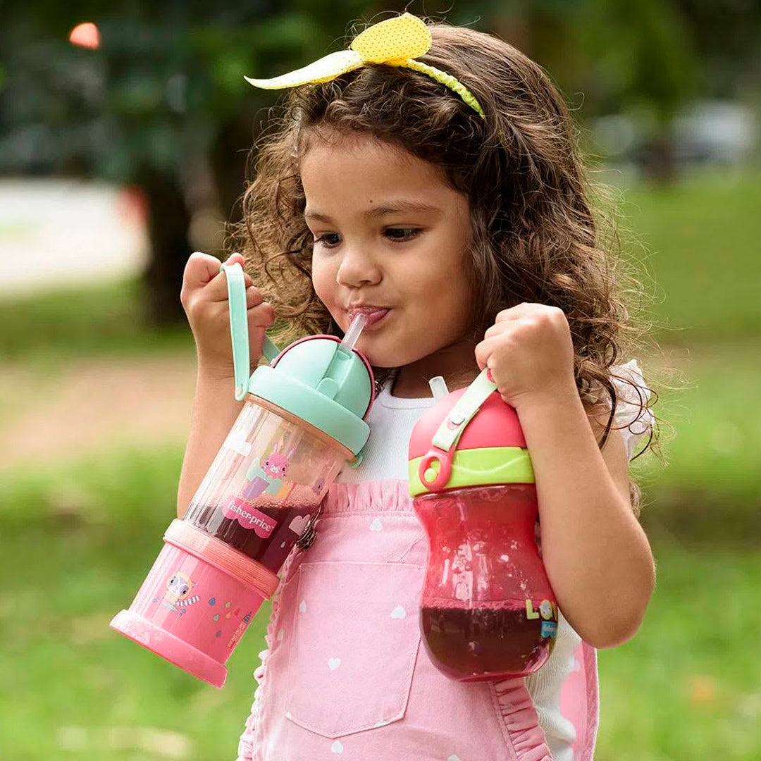 Vaso pitillo PlayFul con PortaSnack y agarradera - Fisher Price