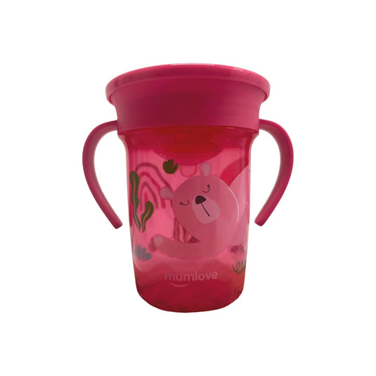 Vaso estampado 360° antiderrames con agarraderas - Mumlove