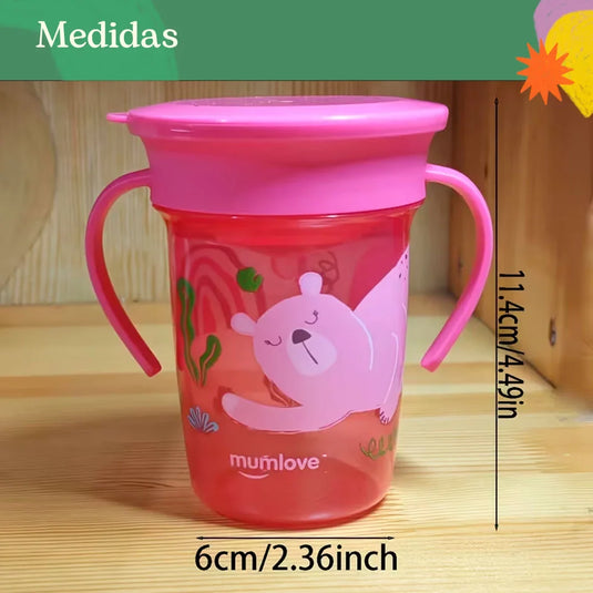 Vaso estampado 360° antiderrames con agarraderas - Mumlove - Cocco Semana 2026