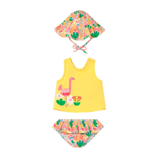 Vestido de baño 3pz con bolero diseño estampado - Mayoral