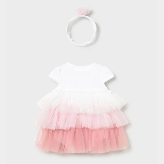 Vestido con falda estilo tutu en color degradado - Mayoral