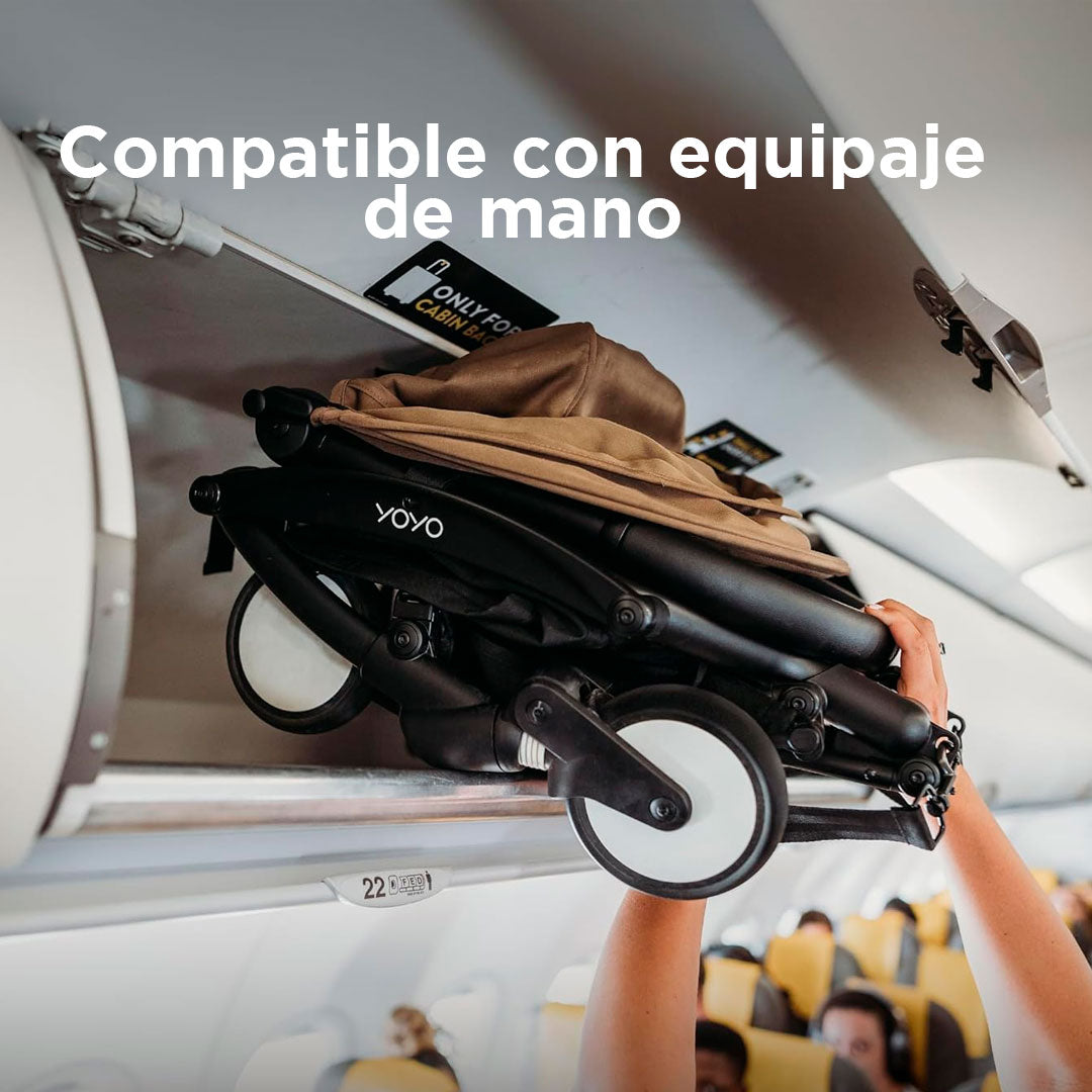 Coche paseador YoYo3 BabyZen 6 M +, paseador con plegado tipo maleta, versátil, ultra compacto y súper resistente, plegado a equipaje de mano y respaldo reclinable multiposición - YoYo3