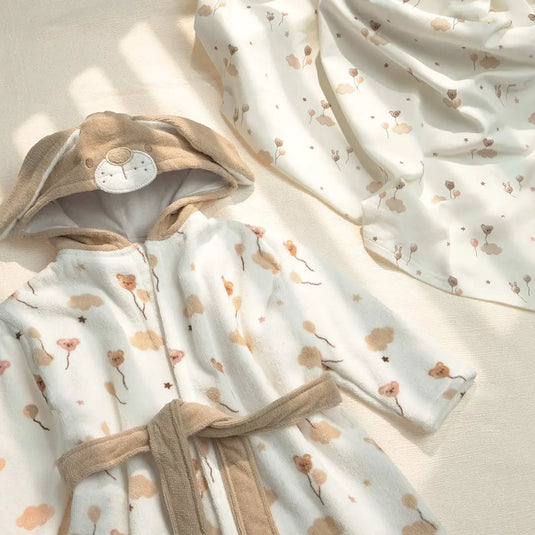Bata de baño con capucha de osito para bebé - Mayoral