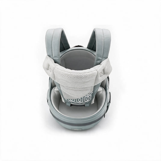 Portabebé ergonómico canguro con apoyo de cadera y lumbar, 6 posiciones de uso, 0-24 meses