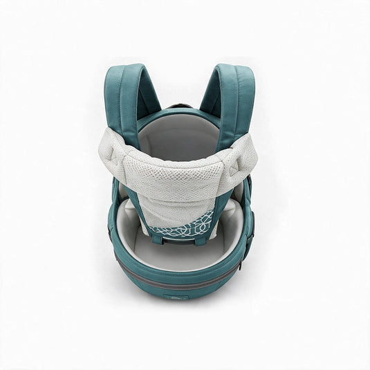 Portabebé ergonómico canguro con apoyo de cadera y lumbar, 6 posiciones de uso, 0-24 meses