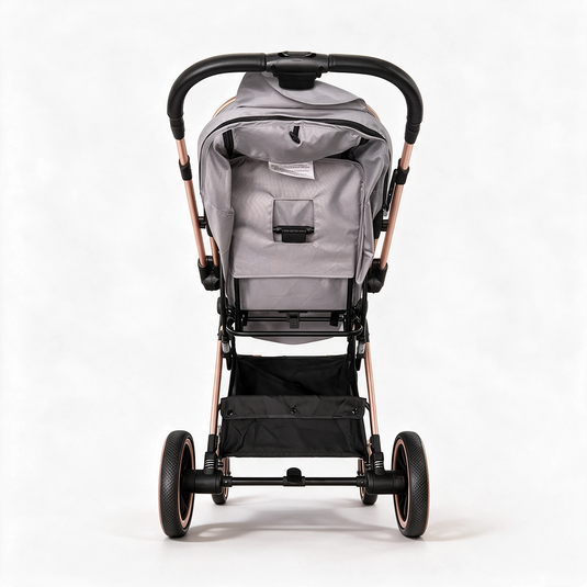 Coche maleta para bebé reversible con capota amplia y cubrepies