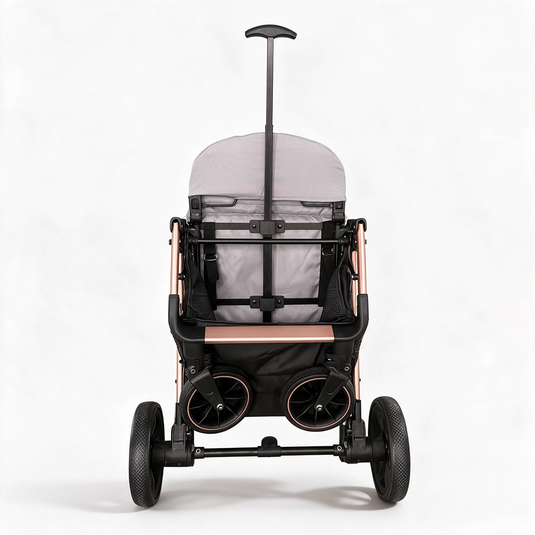 Coche maleta para bebé reversible con capota amplia y cubrepies