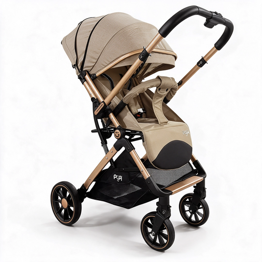 Coche maleta para bebé reversible con capota amplia y cubrepies